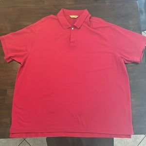 Red RoundTree and Yorke Gold Label polo t-shirt